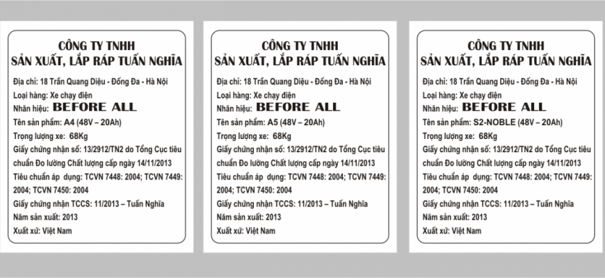 In tem nhãn phụ chất lượng uy tín