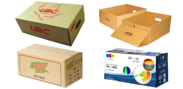 In thùng bìa carton với nhiều kích thước khác nhau